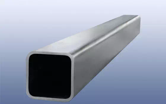 Galvanized square pipe in building