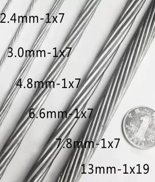 bright surface stainless steel wire rope